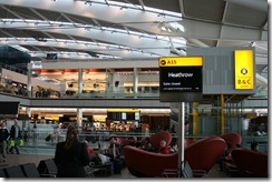 Waiting/Relaxing/Napping at Heathrow
