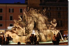 The fountain in Piazza Novena